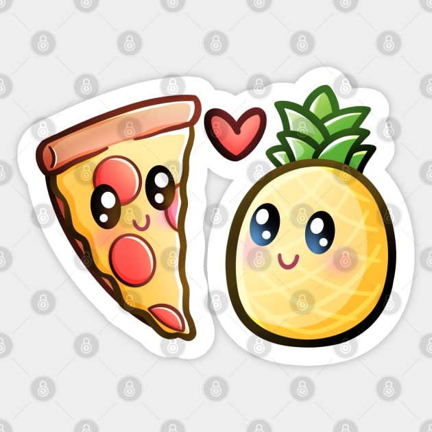 Pineapple Pizza | Pizza My Heart Sticker by Sammy Doo